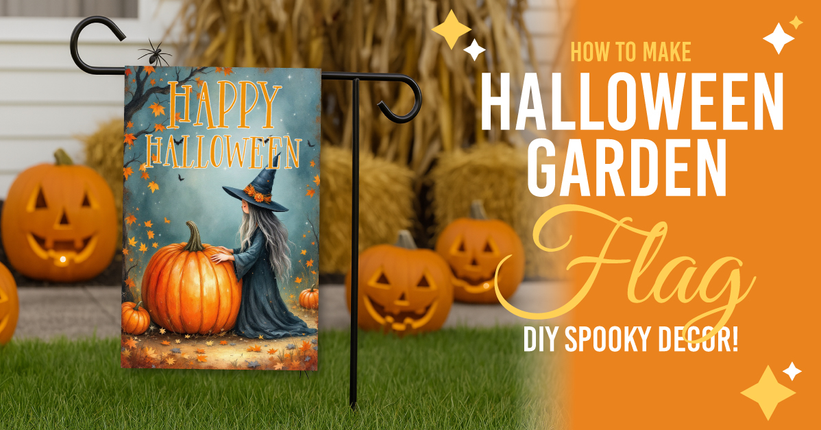 How to Create a Spooktacular Halloween Garden Flag with Illustrate AI!