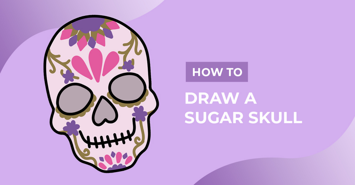 How To Draw A Sugar Skull Design School How To Draw A Sugar Skull Design School